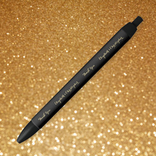 Stylo Noir Cadeau élégant de remerciement pour entreprise, an