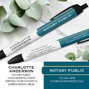 Stylo Noir Cadeau promotionnel classique de notaire public sa