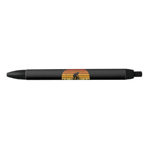 Stylo Noir Cadeau VTT Sunset vintage Pour Mountain B