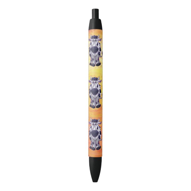 Stylo Noir Cadeaux et accessoires de vache (devant Vertical)