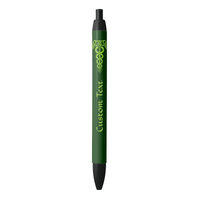 Stylo Noir Caduceus (devant Vertical)