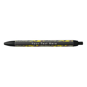 Stylo Noir Camo jaune et marron, Camouflage, Militaire, Armée