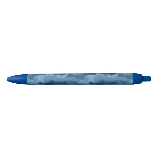 Stylo Noir Camo Monocolore Bleu Acier (Devant)