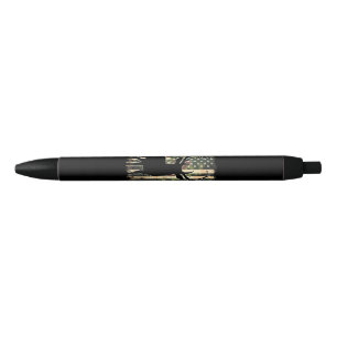 Stylo Noir Camo US Drapeau Chasse aux Cerfs Chasse au Camofla