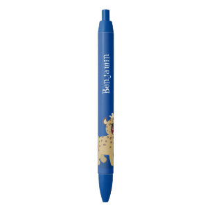 Stylo Noir Caricature amusante hyena riant illustration