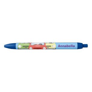 Stylo Noir Caricature de voitures Cute kawaii