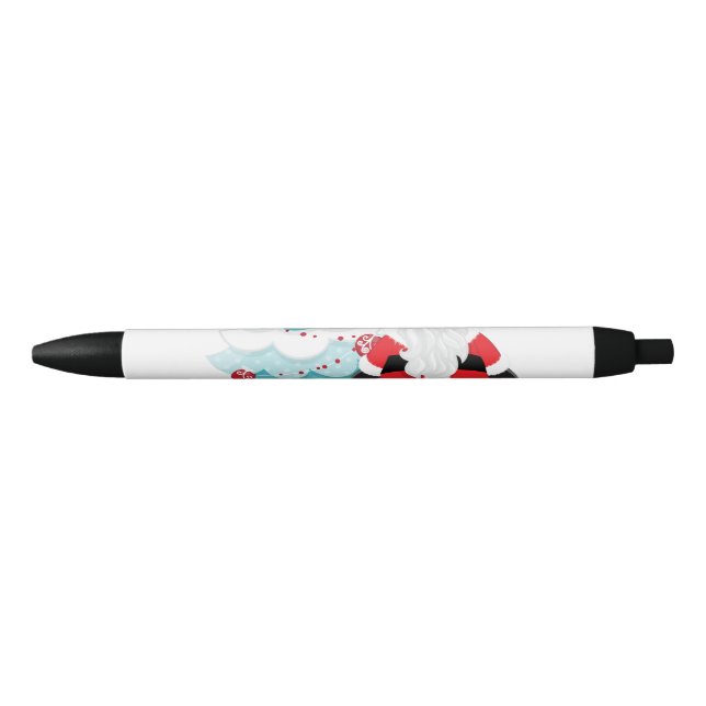 Stylo Noir Carré du Père Noël (Devant)