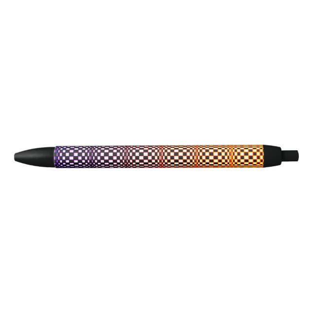 Stylo Noir Carrés Abstraits 3 (Devant)
