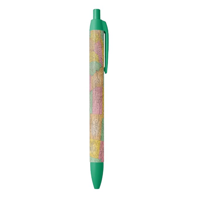Stylo Noir Carte 3 des Etats-Unis (Bas (Vertical))