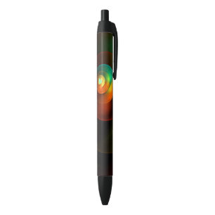 Stylo Noir Cercles colorés Motif d'art Abstrait moderne #18