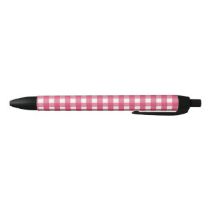 Stylo Noir Cerise en vichy