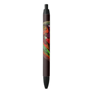 Stylo Noir Chameleon Art Abstrait
