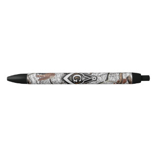 Stylo Noir Chasse Camouflage Carré Compass 3