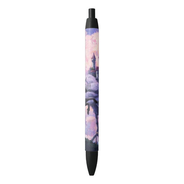 Stylo Noir Château de licorne (devant Vertical)
