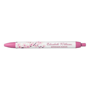 Stylo Noir Cherry Blossoms rose blanc