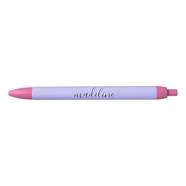 Stylo Noir Chic Vodka Purple Nom de calligraphie (Devant)