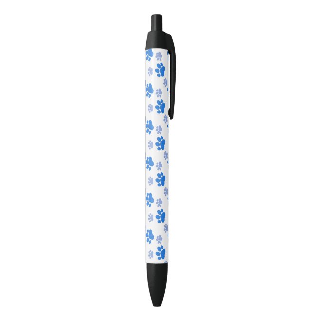 Stylo Noir Chien bleu Empreinte de patte Chien simple Chien A (Bas (Vertical))