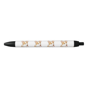 Stylo Noir Chien chiot de Corgi mignon