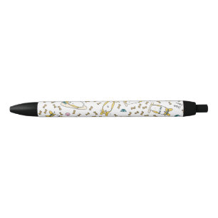 Stylo Noir Chien drôle et mignon de Corgis