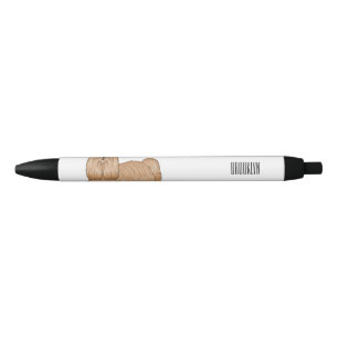 Stylo Noir Chih tzu long cheveux dessin de chien