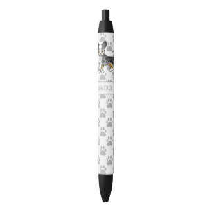 Stylo Noir Chihuahua à poil lisse bleu merle Chien mignon & n