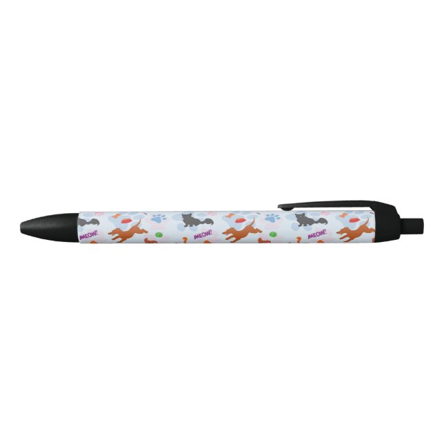 Stylo Noir Chiots et chatons (Haut)