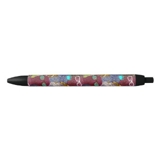 Stylo Noir Chouette dans la couronne