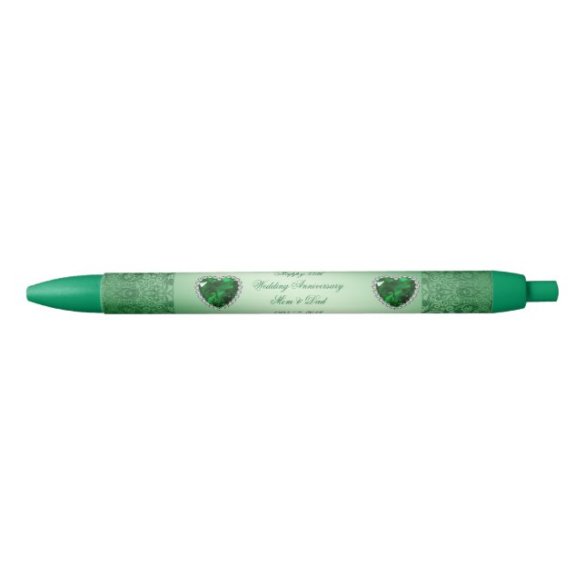 Stylo Noir Cinquante-cinquième anniversaire de mariage (Devant)