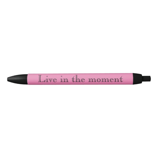 Stylo Noir Citation en direct rose (Devant)