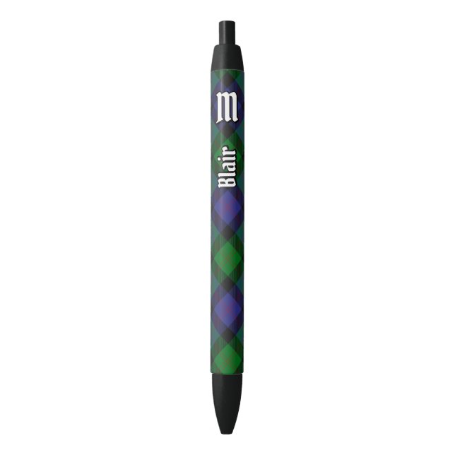Stylo Noir Clan Blair Tartan (devant Vertical)