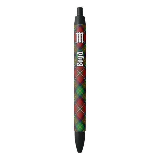Stylo Noir Clan Boyd Tartan (devant Vertical)