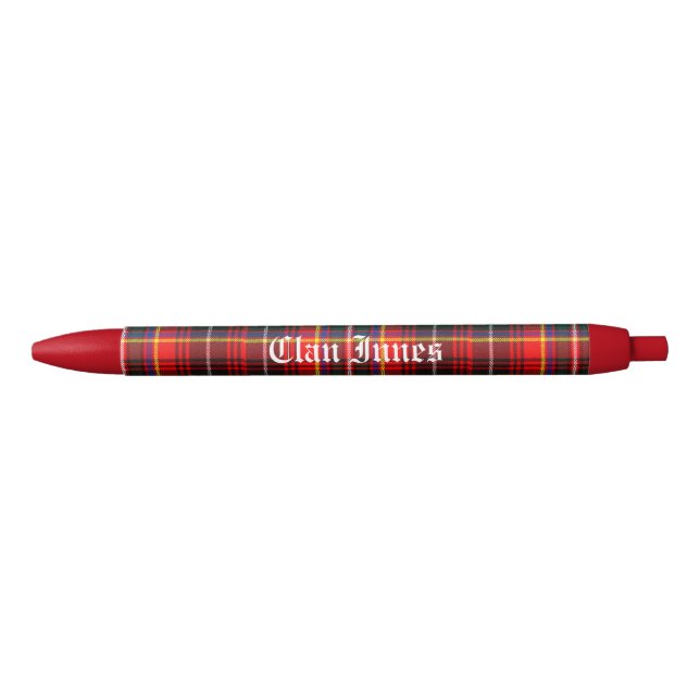 Stylo Noir Clan Innes Tartan Plaid (Devant)
