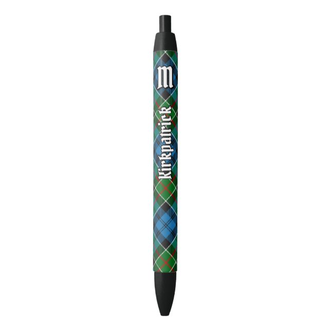 Stylo Noir Clan Kirkpatrick Tartan (devant Vertical)