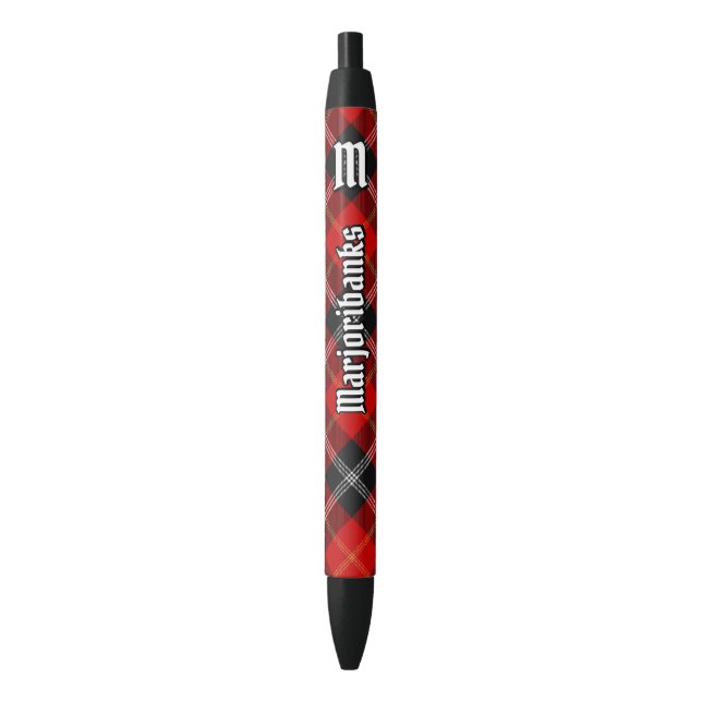 Stylo Noir Clan Marjoribanks Tartan (devant Vertical)