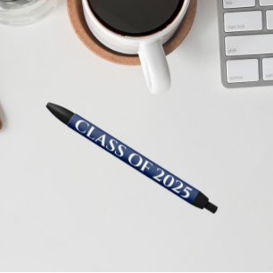 Stylo Noir Classe de couleurs bleu et blanc de la Marine Anné