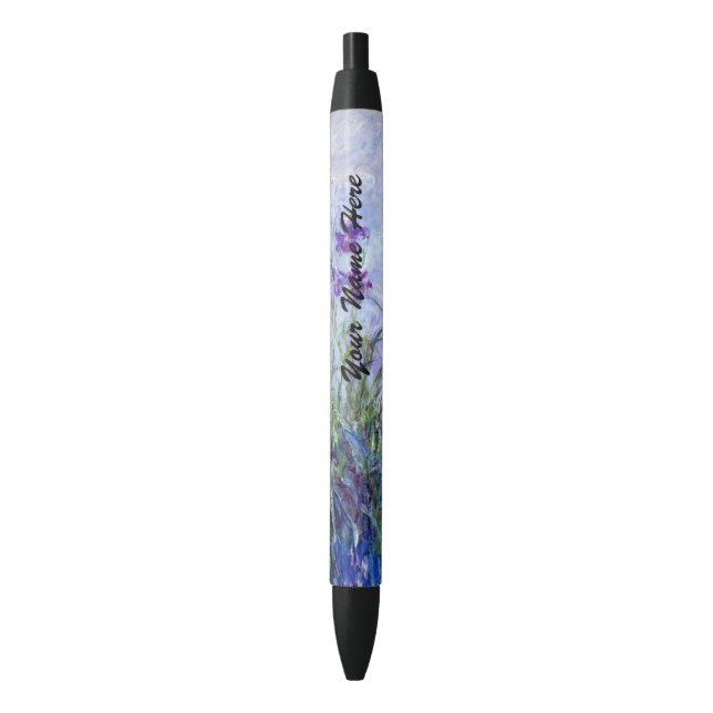 Stylo Noir Claude Monet - Lilac Irises / Iris Mauves (devant Vertical)