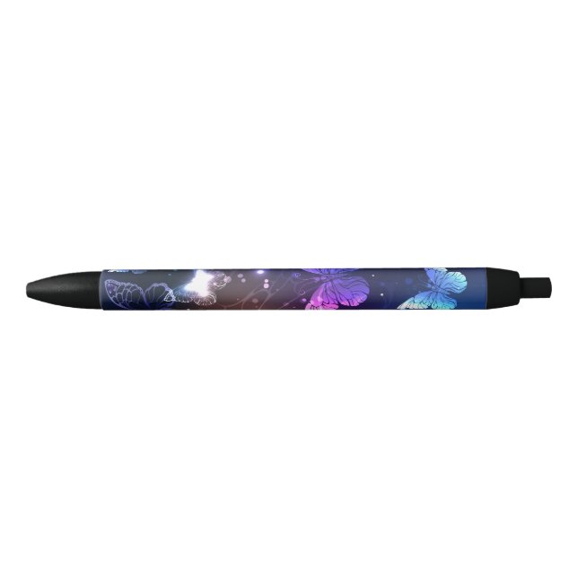 Stylo Noir Clowing Night Butterflies (Devant)