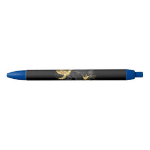 Stylo Noir Colibri noir et or