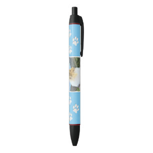 Stylo Noir Collie en Montagne (Rough) Peinture - Chien Art