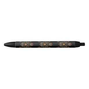 Stylo Noir Conception colorée de tortues vintages