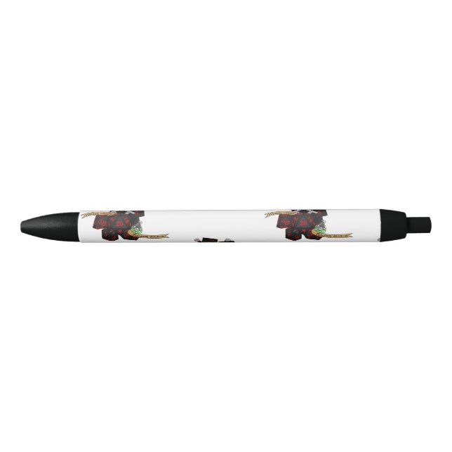 Stylo Noir Conception de dés non fiables (Devant)