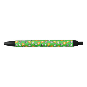 Stylo Noir Conception de football avec chemises en or