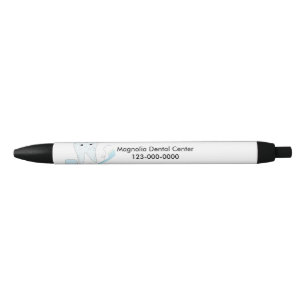 Stylo Noir Conception dentaire dent et brosse à dents