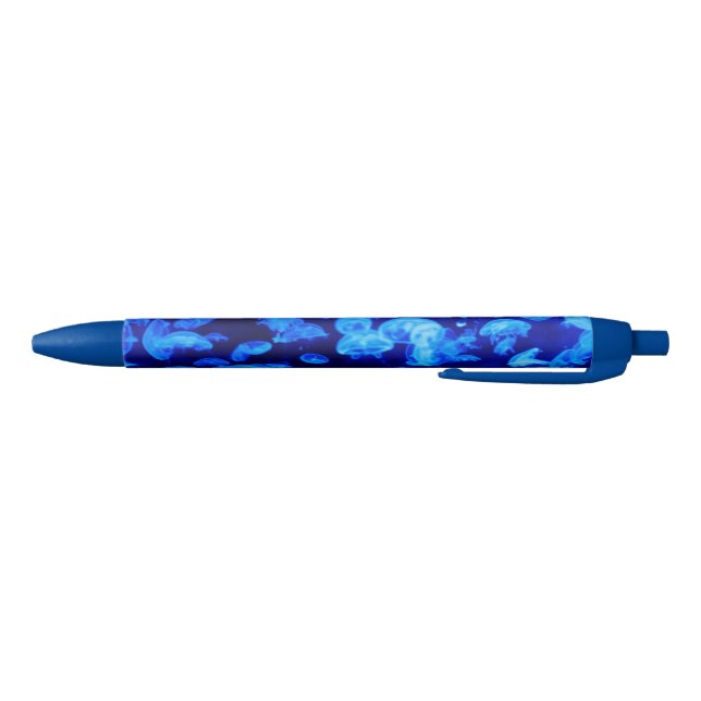 Stylo Noir Cool Electric Blue Jellyfish en Deep Blue Sea (Bas)