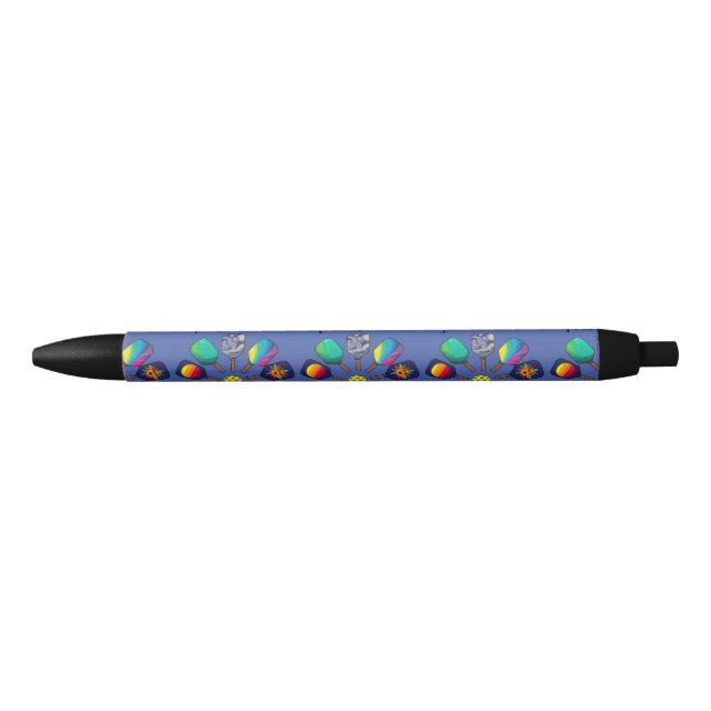 Stylo Noir Cool Pickleball Paddle Sports Rainbow (Devant)