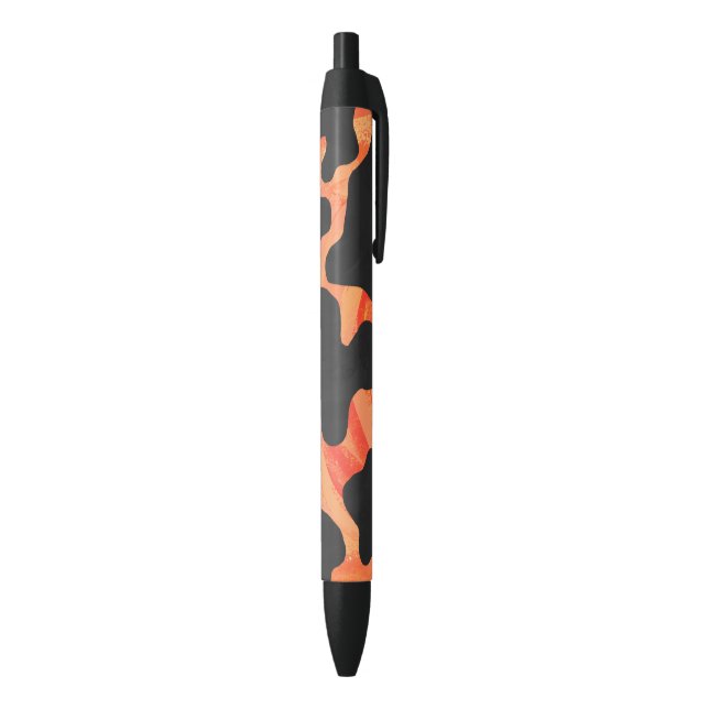Stylo Noir Copie noire et orange de vache (Bas (Vertical))