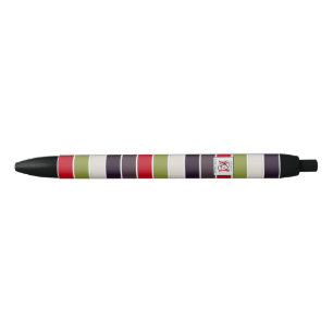 Stylo Noir Cosy Noël Pastel Couleur Palette Monogramme