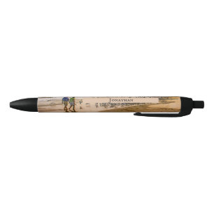 Stylo Noir Coucher de soleil paisible Floride Plage Couple Ma