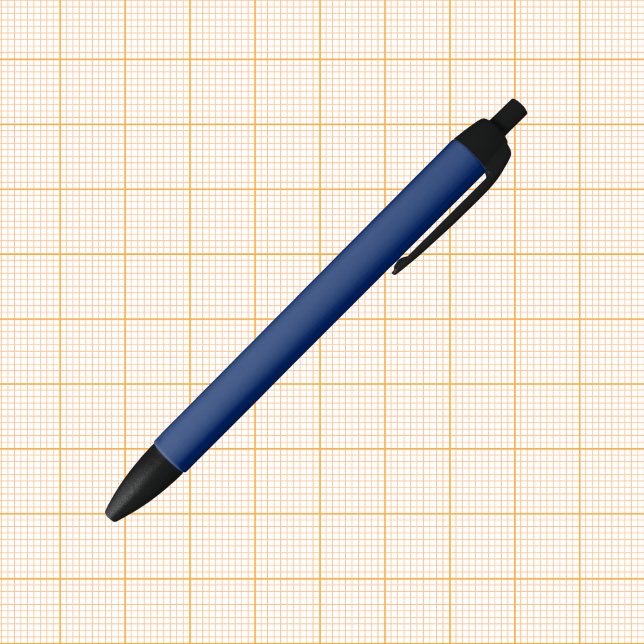 Stylo Noir Couleur solide bleue royale (Créateur téléchargé)