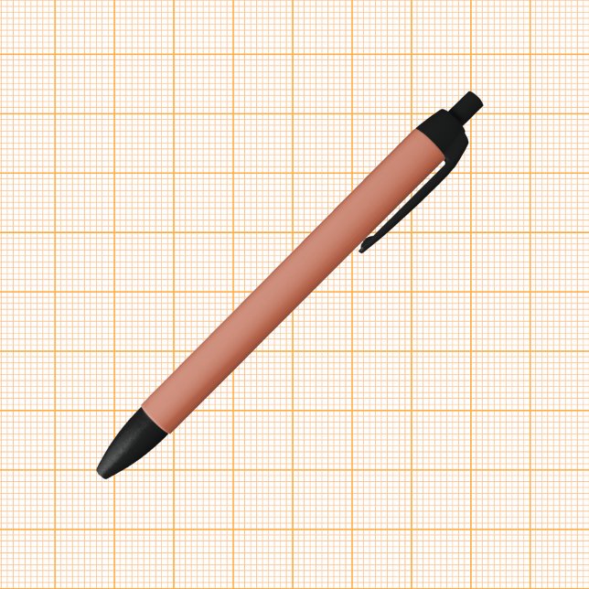 Stylo Noir Couleur solide rouge cuivre (Créateur téléchargé)